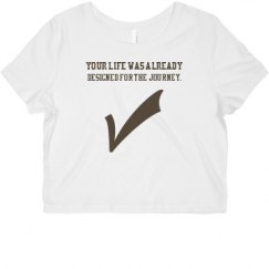 Ladies Slim Fit Crop Top Tee