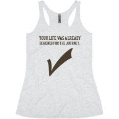 Ladies Slim Fit Super Soft Racerback Triblend Tank
