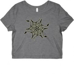 Ladies Slim Fit Crop Top Tee