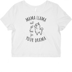 Ladies Slim Fit Crop Top Tee