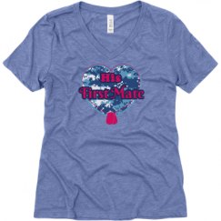 Ladies Relaxed Fit Super Soft Triblend V-Neck Tee