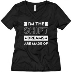 Ladies Relaxed Fit V-Neck Tee