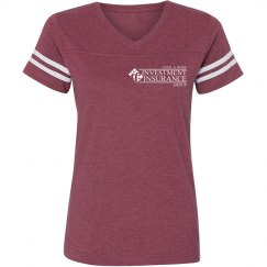 Ladies Relaxed Fit Vintage Sports Tee SMOKE