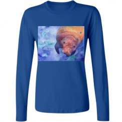 Ladies Relaxed Fit Basic Long Sleeve Tee