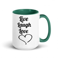 15oz Ceramic Mug with Color Inside