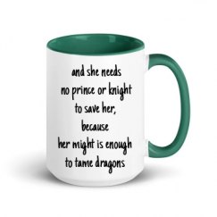 15oz Ceramic Mug with Color Inside