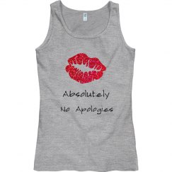 Absolutely No Apologies Red Glitter Lips Tank Top
