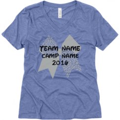 Ladies Relaxed Fit Super Soft Triblend V-Neck Tee