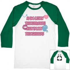 'Kawaii Hentai' Raglan crop tee.