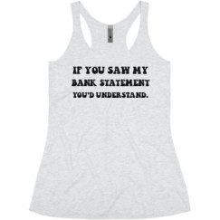 Ladies Slim Fit Super Soft Racerback Triblend Tank