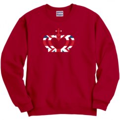 Unisex Film and Foil Crewneck Sweatshirt