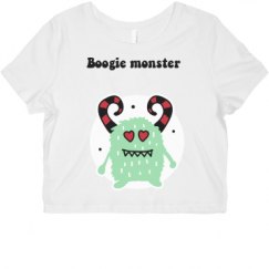 Ladies Slim Fit Crop Top Tee