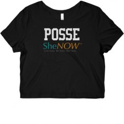 Ladies Slim Fit Crop Top Tee