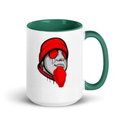 15oz Ceramic Mug with Color Inside