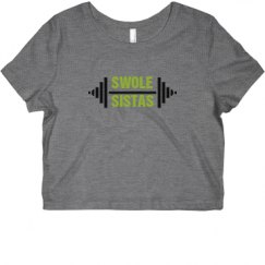 Ladies Slim Fit Crop Top Tee