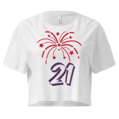 Ladies Festival Cali Crop Top Tee