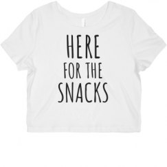 Ladies Slim Fit Crop Top Tee