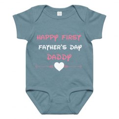 Happy First Father's Day Onesies