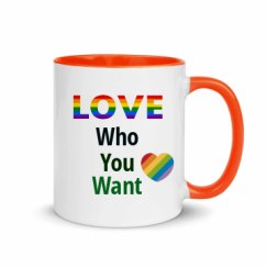 11oz Ceramic Mug with Color Inside