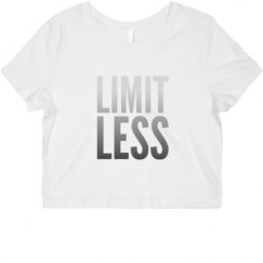 Ladies Slim Fit Crop Top Tee
