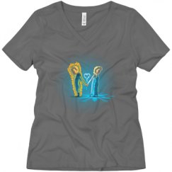 Ladies Relaxed Fit V-Neck Tee