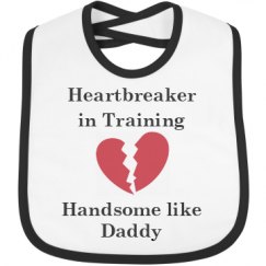 Infant Contrast Trim Bib