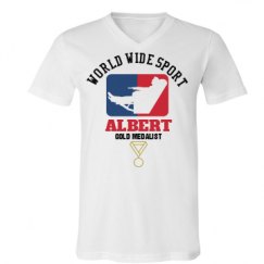 Unisex V-Neck Jersey Tee