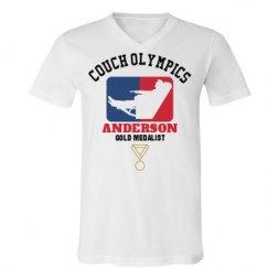 Unisex V-Neck Jersey Tee