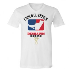 Unisex V-Neck Jersey Tee