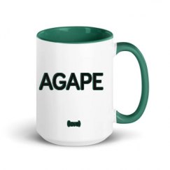 15oz Ceramic Mug with Color Inside