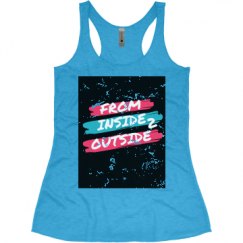 Ladies Slim Fit Super Soft Racerback Triblend Tank