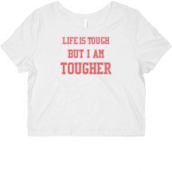 Ladies Slim Fit Crop Top Tee