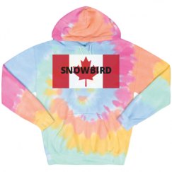 Unisex Tie-Dye Fleece Hoodie