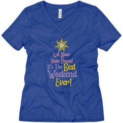 Ladies Relaxed Fit V-Neck Tee