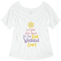 Ladies Flowy Slouchy Tee