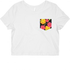 floral pocket tee