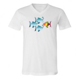 Unisex V-Neck Jersey Tee