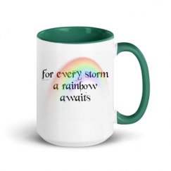 15oz Ceramic Mug with Color Inside