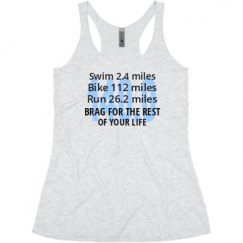 Ladies Slim Fit Super Soft Racerback Triblend Tank