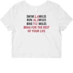 Ladies Slim Fit Crop Top Tee