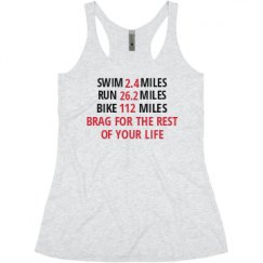 Ladies Slim Fit Super Soft Racerback Triblend Tank