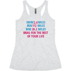Ladies Slim Fit Super Soft Racerback Triblend Tank