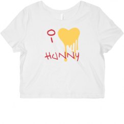 Ladies Slim Fit Crop Top Tee