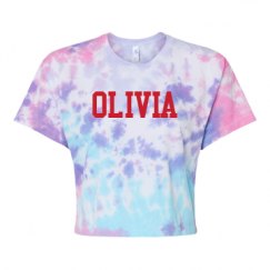Women's Tie Dye Crop Top Tee