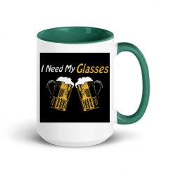 15oz Ceramic Mug with Color Inside