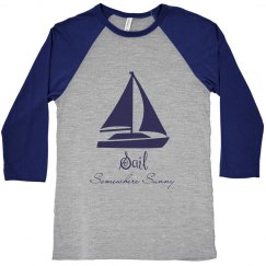 Men's Sail Baseball Tee