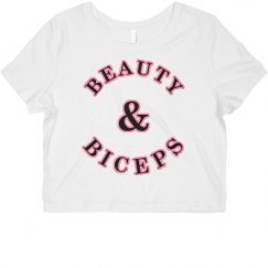 Ladies Slim Fit Crop Top Tee