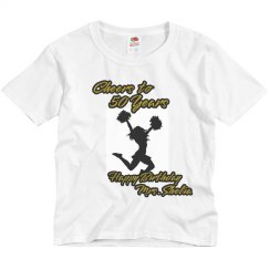 Pink Youth Cheer (Mrs. Shelia) Birthday Shirt