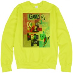 Unisex Neon Crewneck Sweatshirt