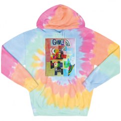 Unisex Tie-Dye Fleece Hoodie